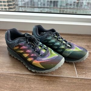 Merrell | Women's Size 7 Hiking / Trail Running Shoes | Antora 2 | Rainbow Mesh